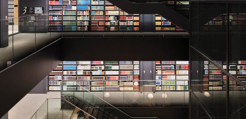 Architectural Glass Film in a library