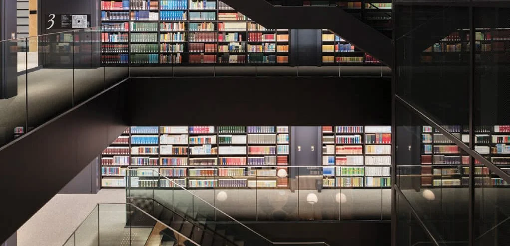 Architectural Glass Film in a library